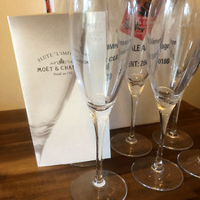 Mo�t & Chandon Imp�rial Champagne Flute Glasses, Cration RESO DESIGN, Set of 6