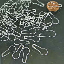 50 Safety Garment Pins Pear Gourd Bulb Shaped Scrapbooking Journal Supplies