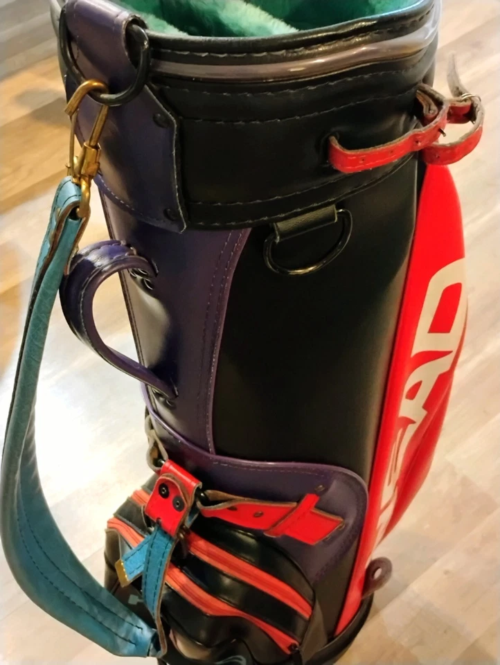 CABEZAL BOLSA GOLF. EXCELENTE ESTADO, ROJO, NEGRO, MORADO. Foto 3 de 4