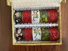 Vintage Cloisonné Napkin Rings Full Set Of 10  Hand Decorated 5 Designs — photo 3