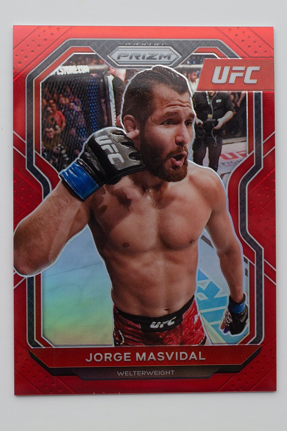 2021 UFC Panini Prizm Jorge Masvidal BMF Red /275
