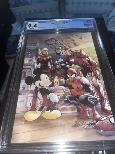 CGC 9.4 Marvel Comics #1000- 1st "Virgin" Cover App of Mickey Mouse D23 Expo Ed.