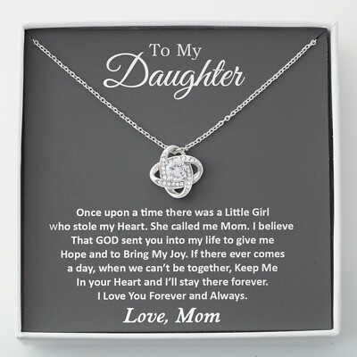 To My Daughter Necklace, Gift For Daughter From Mom, Daughter Mother Necklace