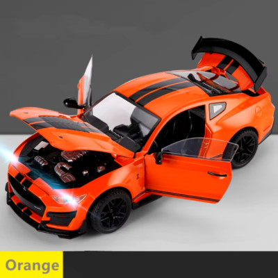 1/18 Ford Mustang Shelby GT500 Alloy Sports Car Model Diecast Metal Racing Car V