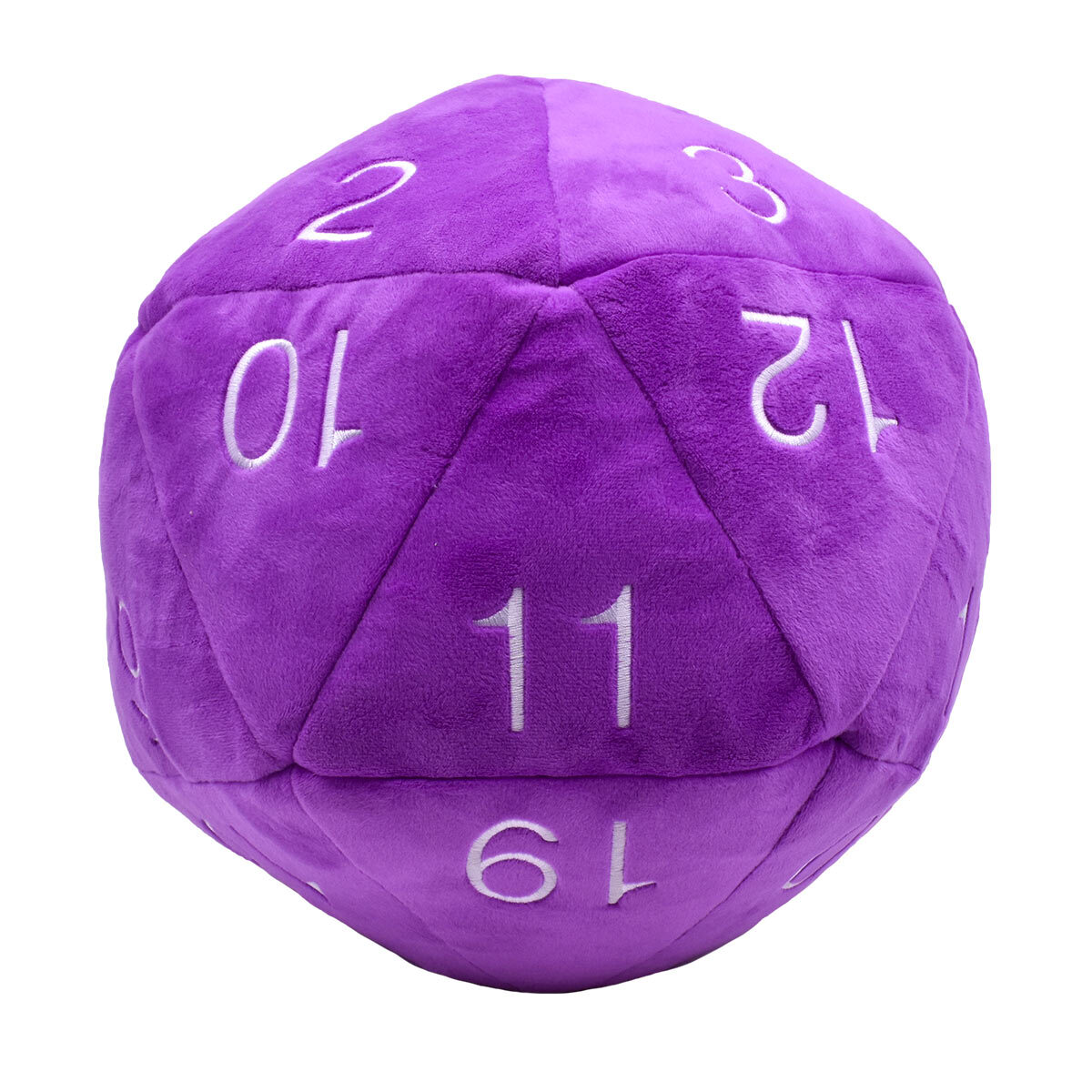 Новые плюшевые кубики Jumbo D20 фиолетового цвета с белой нумерацией 5790₽