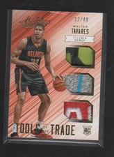 WALTER TAVARES 2015-16 ABSOLUTE TOOLS OF THE TRADE TRIPLE JERSEY PATCH  RC /49