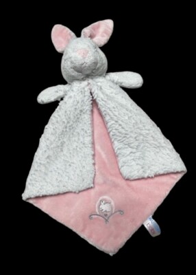 LOVEY pink white bunny rabbit Aurora Baby security blanket plush 15