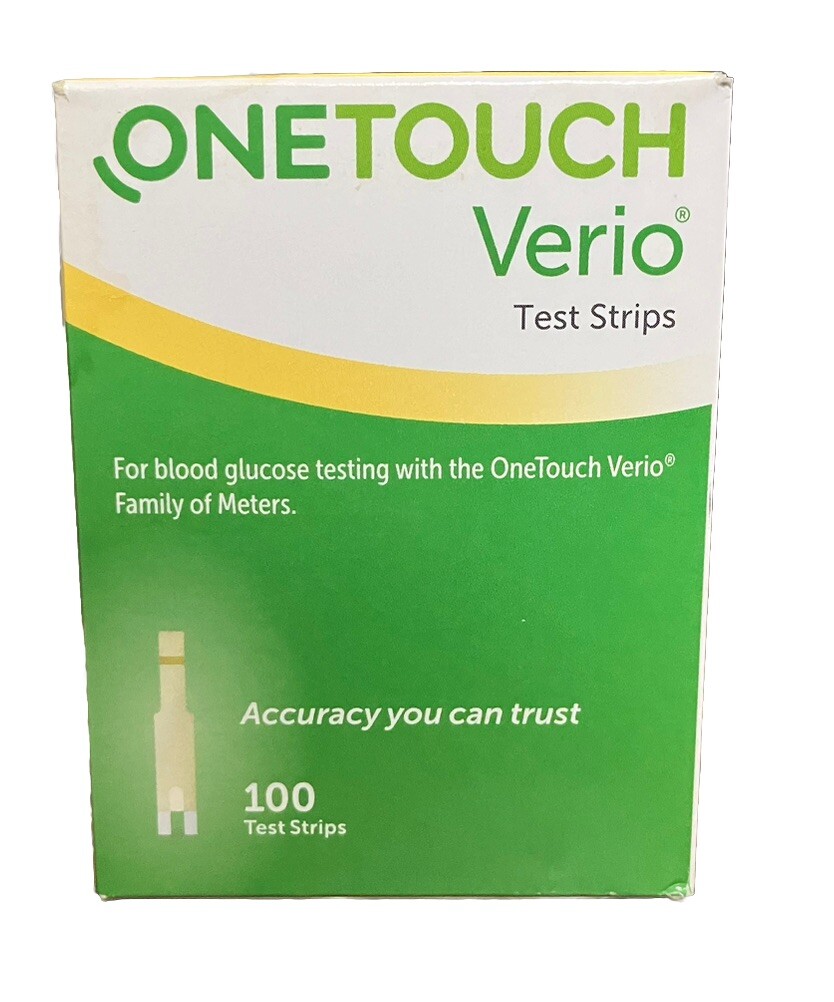 100 One Touch Verio Test Strips~Exp~11/30/24~$37.99~FREE SHIP | eBay