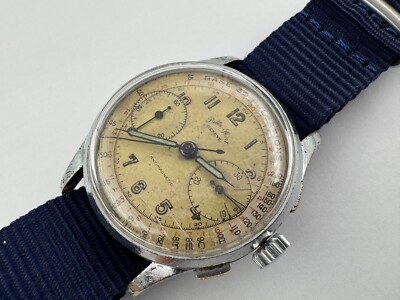 Vintage BELLA-SPORT Pulsations Chronograph Cal Landeron 48 Manual Wind - 34 mm