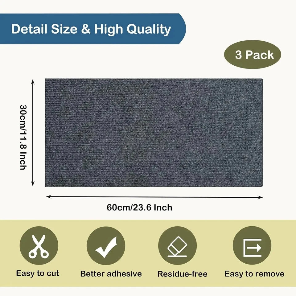 Cat Scratch Furniture Protectors | Cat Claw Protector Mat | Cat Scratching Mat - Image 2 of 4