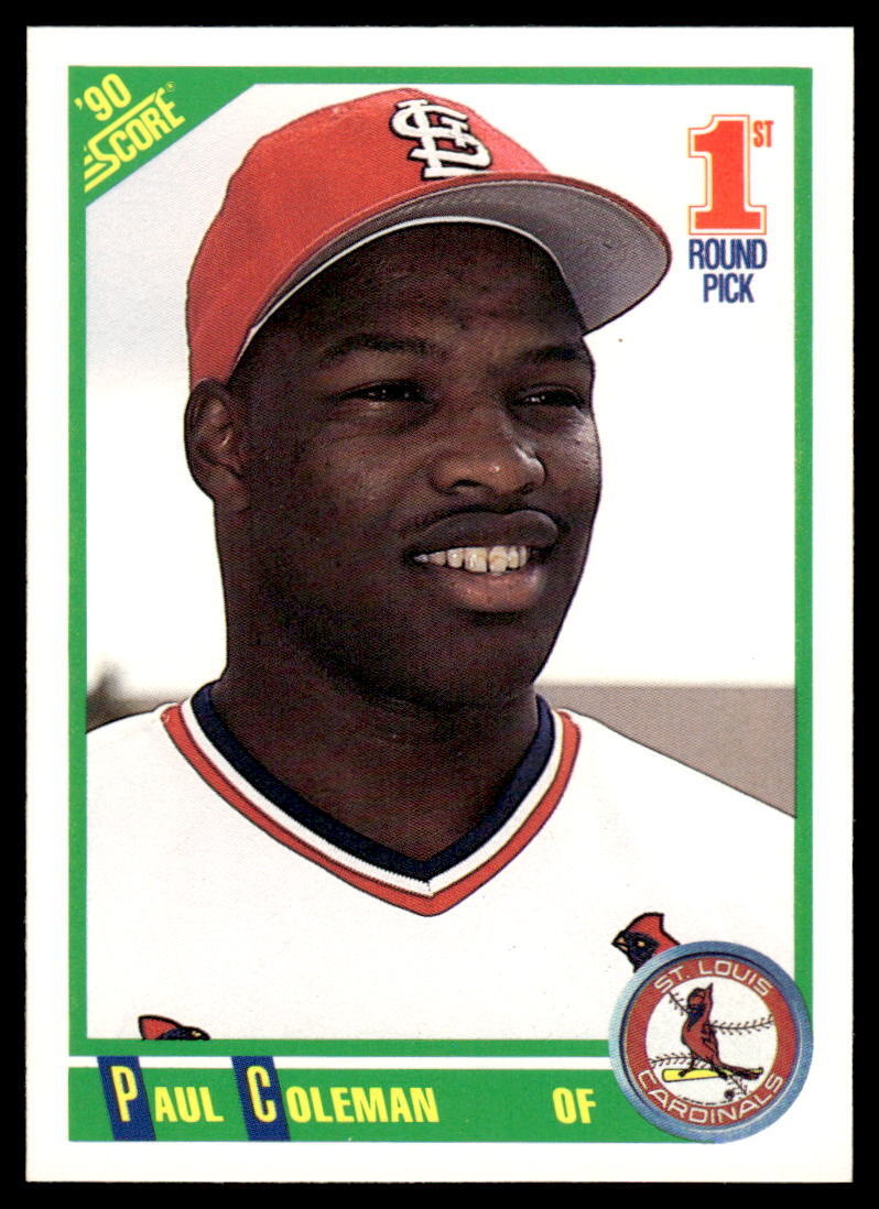 1990 Score #662 Paul Coleman – Cardinals (RC) | eBay