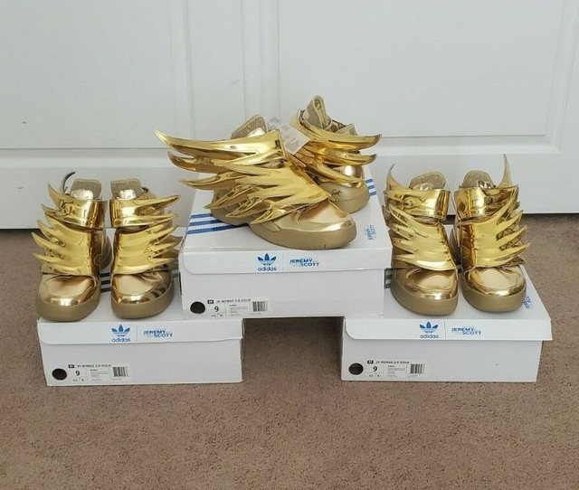 adidas js wings 3.0 gold men's shoes gold metallic b35651