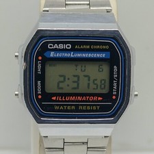 Casio Illuminator Electro Luminescence A168 Alarm Chrono Mod.1572 Men  s Watch