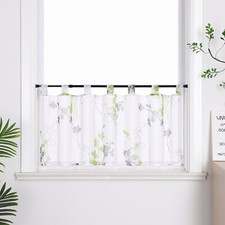 Scheibengardinen Bistrogardinen Landhaus Küchengardinen Kurzstore mit Schlaufen