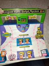 1969 Tootsie Toy Super Service Carry and Play Case Vintage Vtg Toys Game Cars Tr