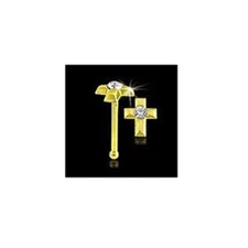 10KT Gold Nose Bone Ring Stud Pin Cross 22 Gauge 22G