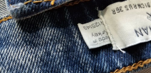 TOPMAN Men Stretch Skinny Premium Turkish Cotton Denim Jean - 36x32 Blue NEW - Picture 5 of 7