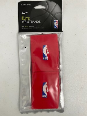 NBA Nike Elite Basketball Wristbands CT3739 - 654 - Red - NWT