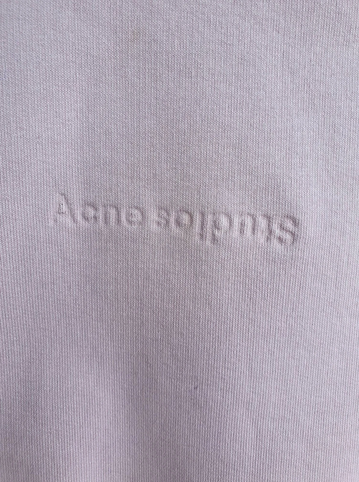 Maglione Swaetshirt ACNE STUDIOS Odice Crop Oversize Embross logo XXS S
