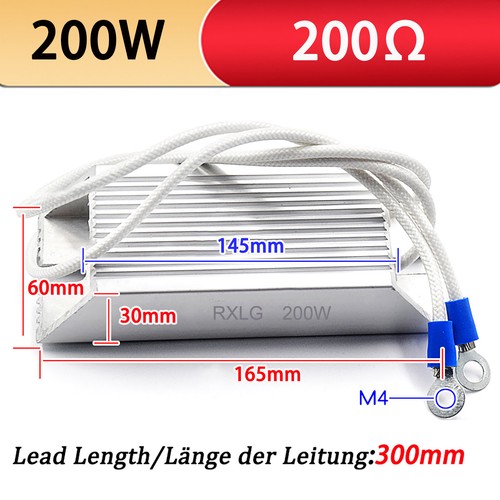 Resistencias inversor con carcasa de aluminio RXLG Resistencias de frenado 200W Potencia 5Ω a 500Ω - Imagen 18 de 22