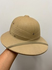 Genuine US Military Vietnam war Era Pith Safari Sun Hat Waterproof