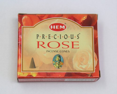 PRECIOUS ROSE Incense Cones Bulk Lot of 6 Packs of 10 Cones = 60 Cones HEM - Picture 4 of 10