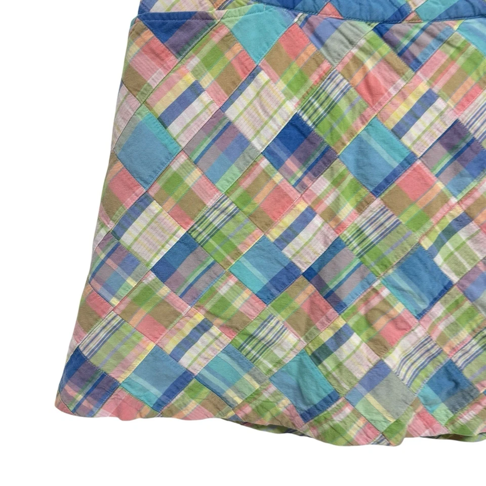 Falda corta de golf vintage Lady Hagen para mujer a cuadros con retazos multicolor talla 12 Foto 3 de 4