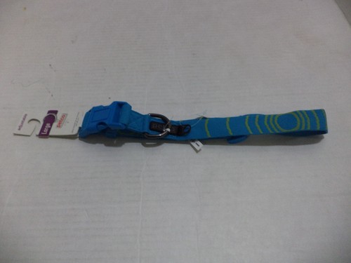 Petco Adjustable Sport Dog Collar in Blue & Green eye-catching pattern Large