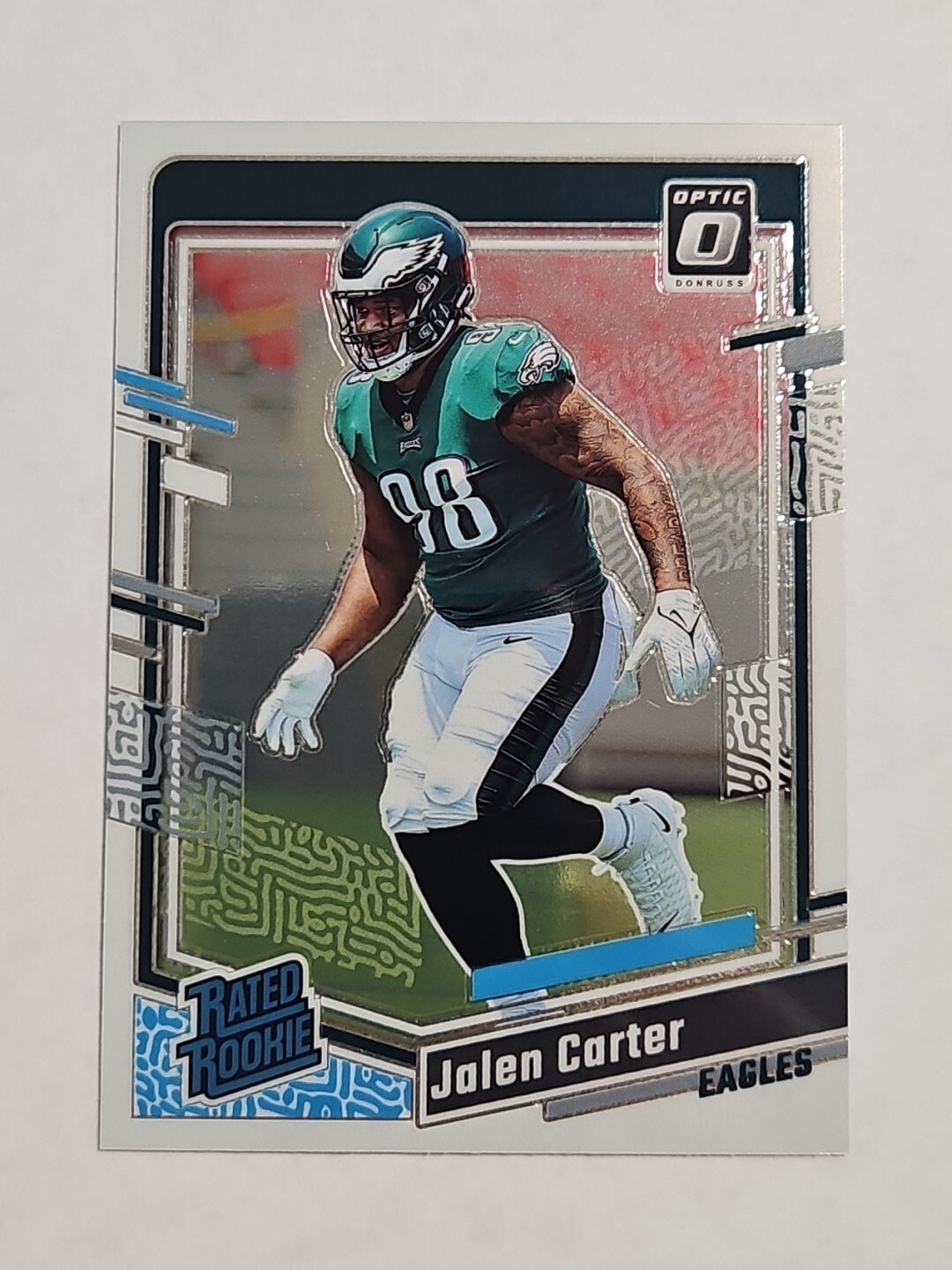 2023 Panini Donruss Optic #281 Rated Rookie Jalen Carter Philadelphia Eagles