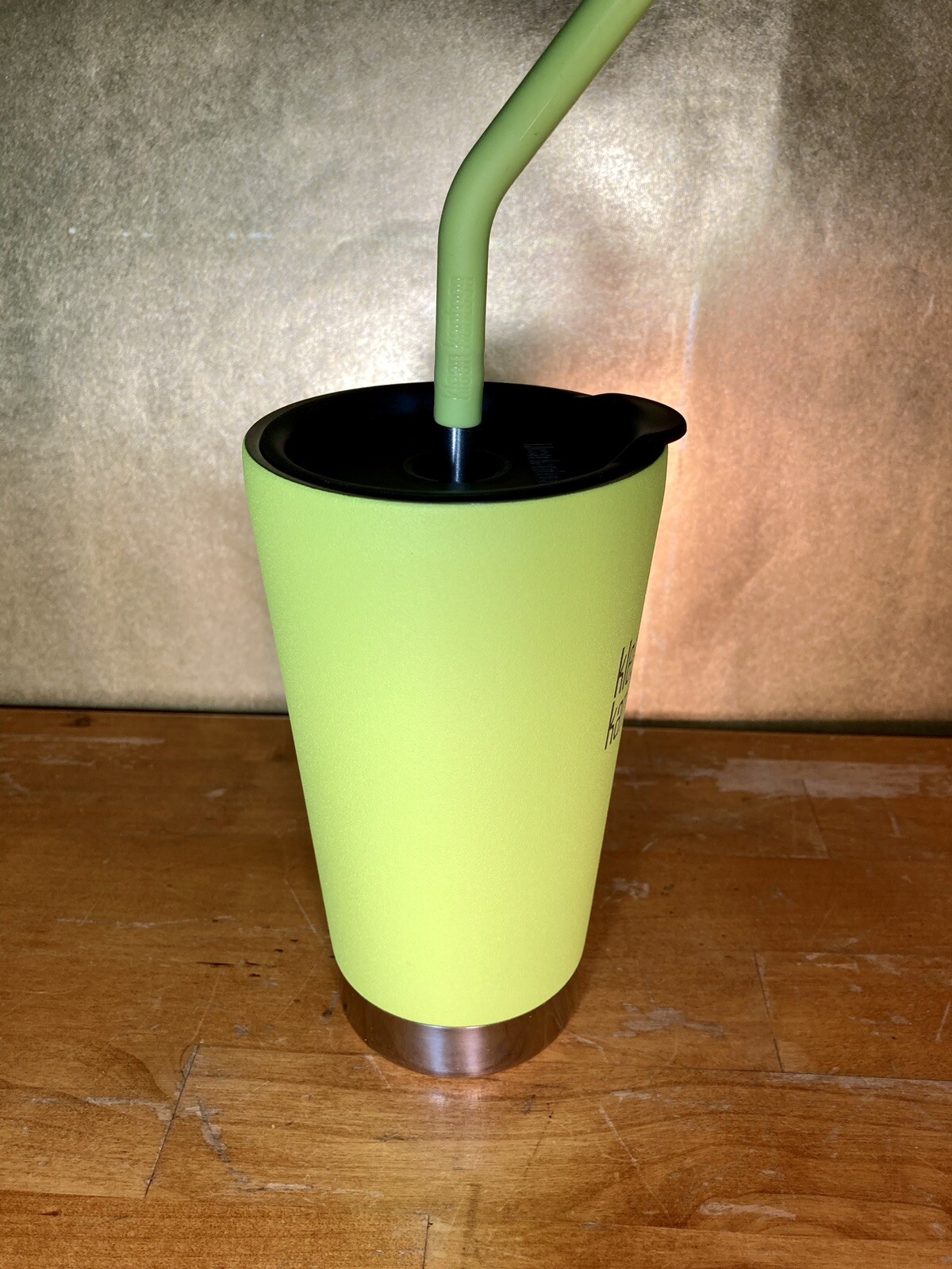 Klean Kanteen &ldquo;Uline&rdquo; 16 oz. Insulated Stainless Steel Tumbler Green w/ Straw
