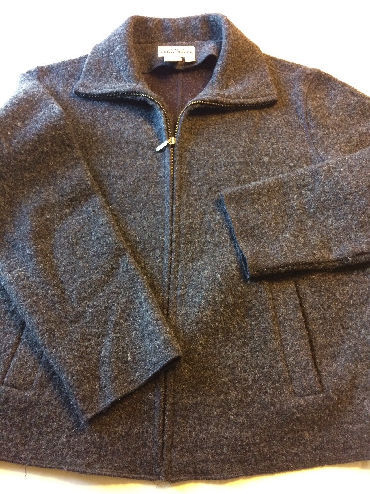 AKA EDDIE BAUER Wool Blend Zip Front Jacket Size Small S | eBay