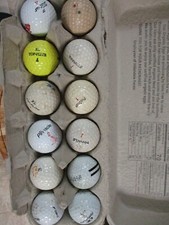 Dozen Vintage Golf Balls-Standard Wear,Top Flite,Titleist,Pinnacle, Etc.