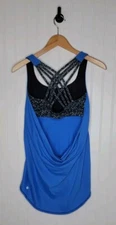 Lululemon Wild Tank Size 6 Pipe Dream Blue /Digi Pixie Caspian Blue /Black