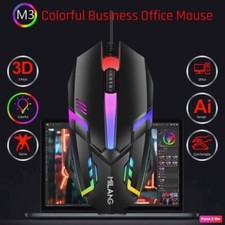 RGB Gaming Mouse - PC PS4 PS5 XBOX ONE - BLACK Wired
