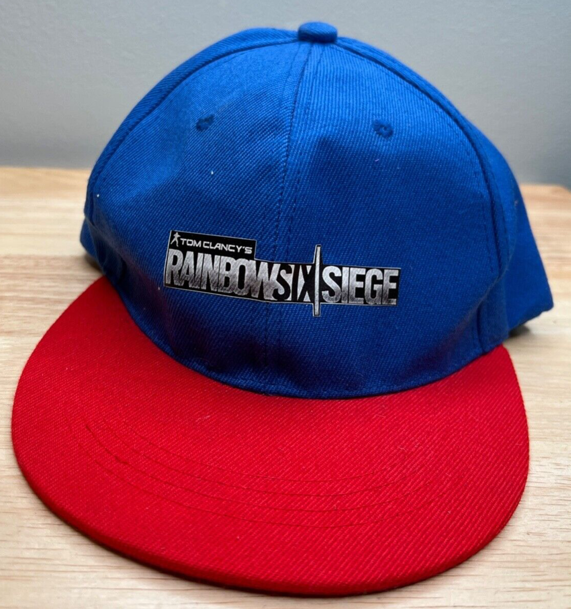 ハット THE GREATEST Rainbow Hat 4FK1142 Rainbow 6 Siege Baseball Cap Mens Blue Snapback Hat Logo R6