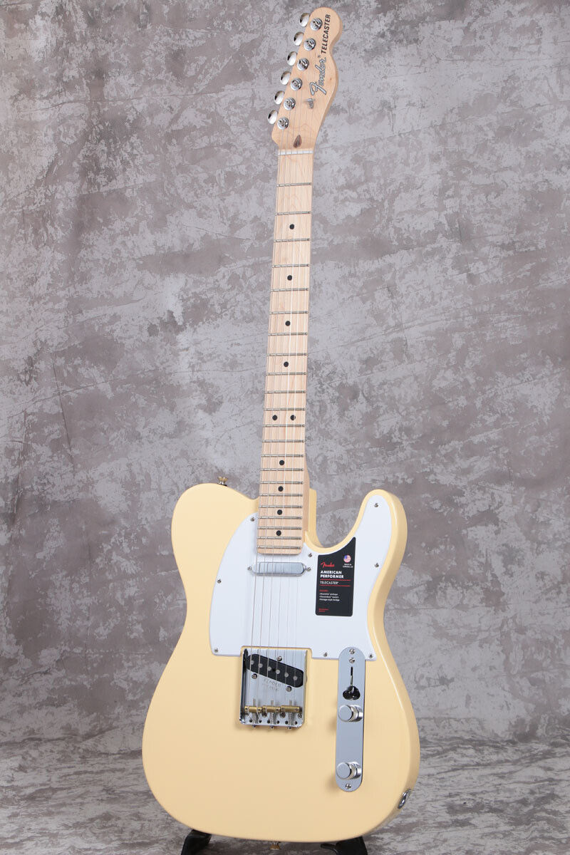 New Fender USA American Performer Telecaster Vintage White Maple Electric  Guitar