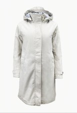 Hoodlamb Women's Beige Slim Long Hemp Vest Insert Coat 420 Nwt