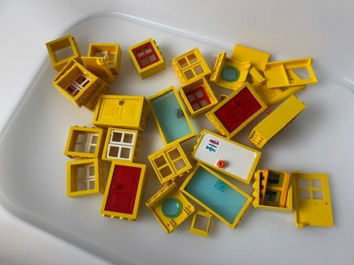 LEGO Windows Doors - Choose Your Color - Transparent Panels Prison Door Frames - Picture 16 of 45