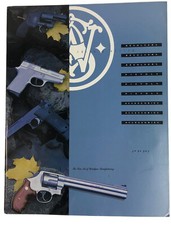 Poster catalogo manette pistole Smith & Wesson 1994 bianco e nero belli