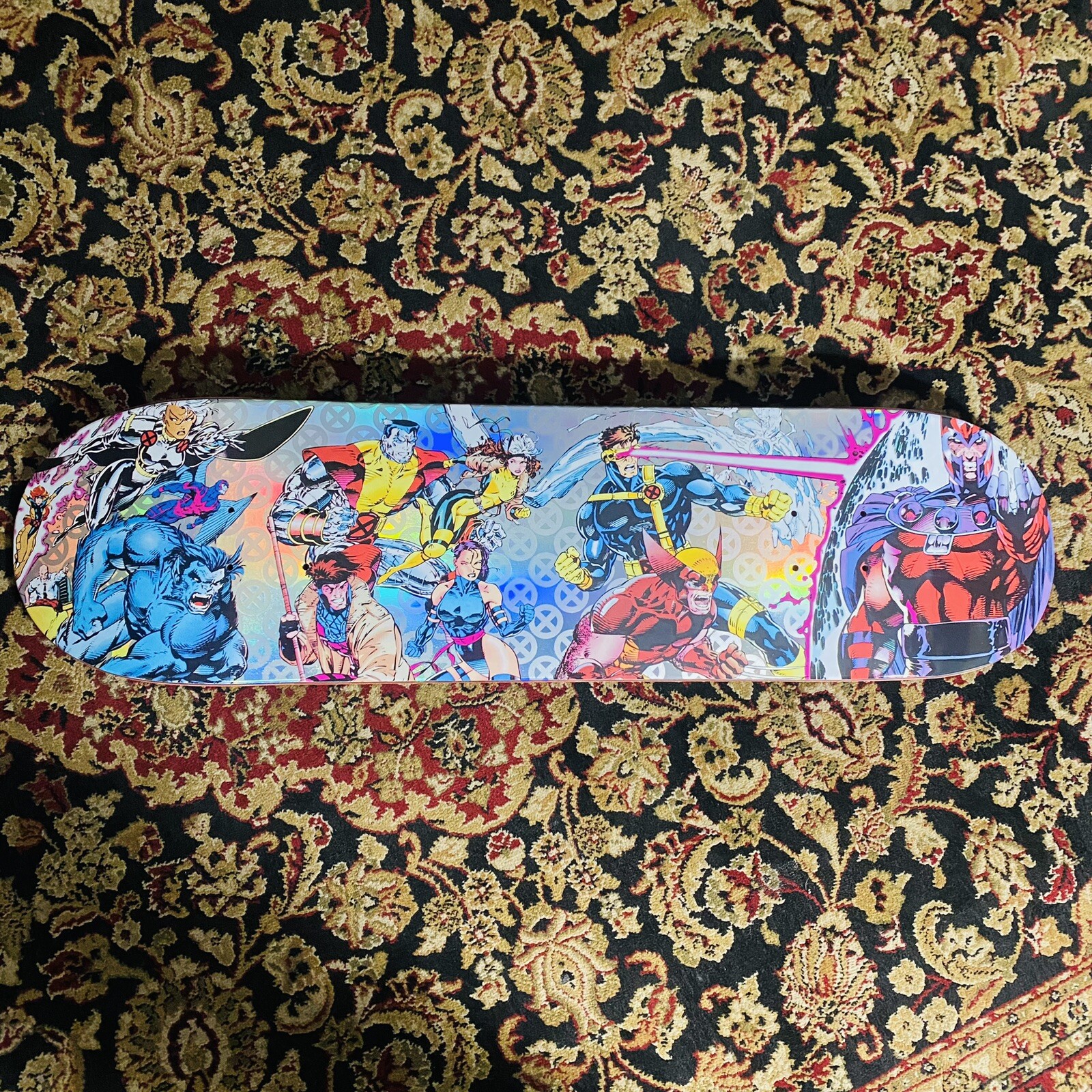 🔥HUF Skateboard Marvel X-men 60th Anniversary holofoil Deck Blind Bag OPEN 🔥