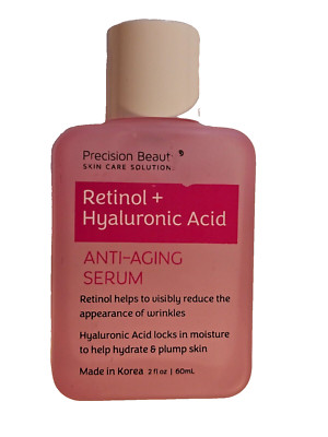 Precision Beauty Retinol + Hyaluronic Acid Anti-Aging Serum 2 fl oz New