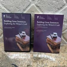 Great Courses: Building Great Sentences - The Writer's Craft 4 DVDs + guidebook