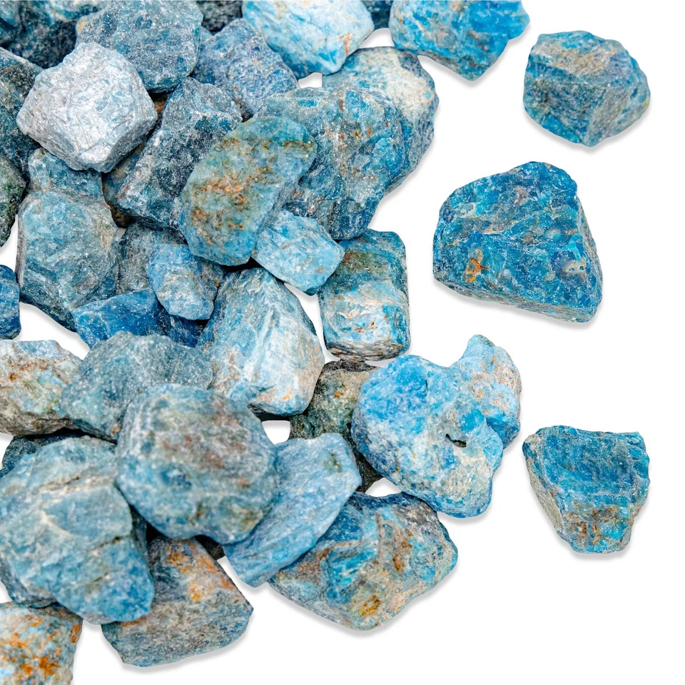 Raw Blue Apatite Crystal - Bulk Wholesale Rough Stones - Amazonite Gemstone - Image 2 of 4