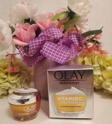 Olay Regenerist Vitamin C + Peptide 24 Hydrating Moisturizer   1.7oz./48g ~ NEW