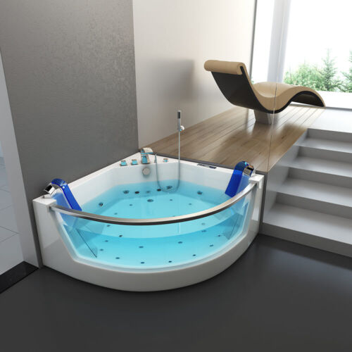 HOME DELUXE Whirlpool Badewanne Pool Duschen Baden Freistehend Acrylwanne Wanne - Foto 1 di 11