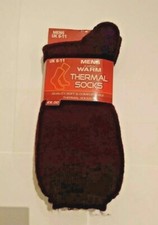 Extra warme Thermosocken f&uuml;r Herren, UK 6-11, burgund