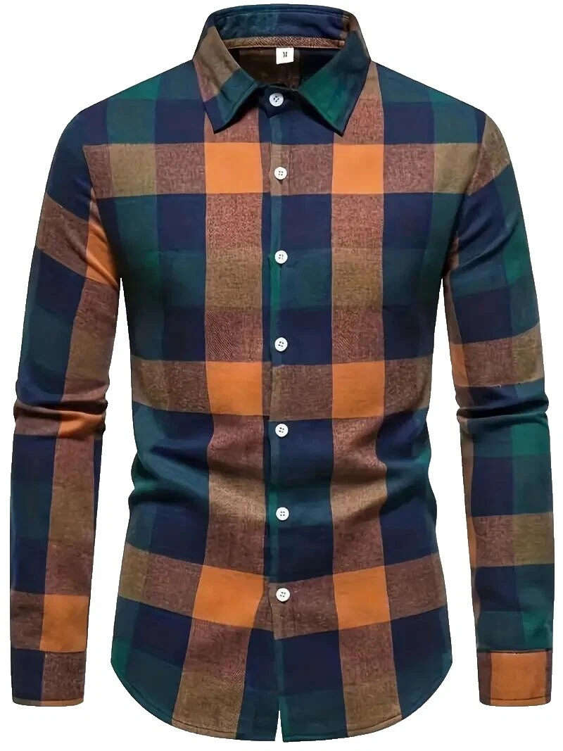 Poliéster Leopardo Informal Con Botones camisas para hombres