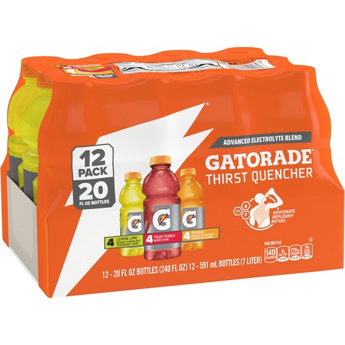 Gatorade Thirst Quencher Variety 20 fl oz, 12 Count - Picture 2 of 11