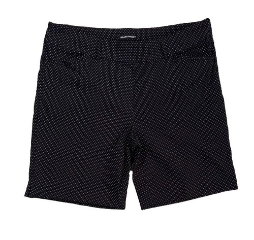 Hilary Radley gepunktet neu ohne Etikett Shorts Bermuda schwarz & weiß Größe XL Damen