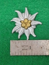 German World War II Mountain Alpine Troops Edelweiss Pin